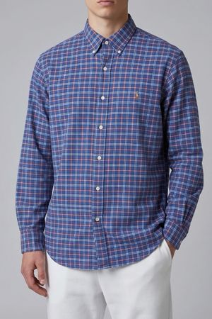 Chemise Polo by Ralph Lauren à Carreaux Bleus - Taille M
