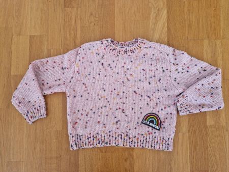 Desigual. Pullover Gr. 134/140 pink bunt meliert