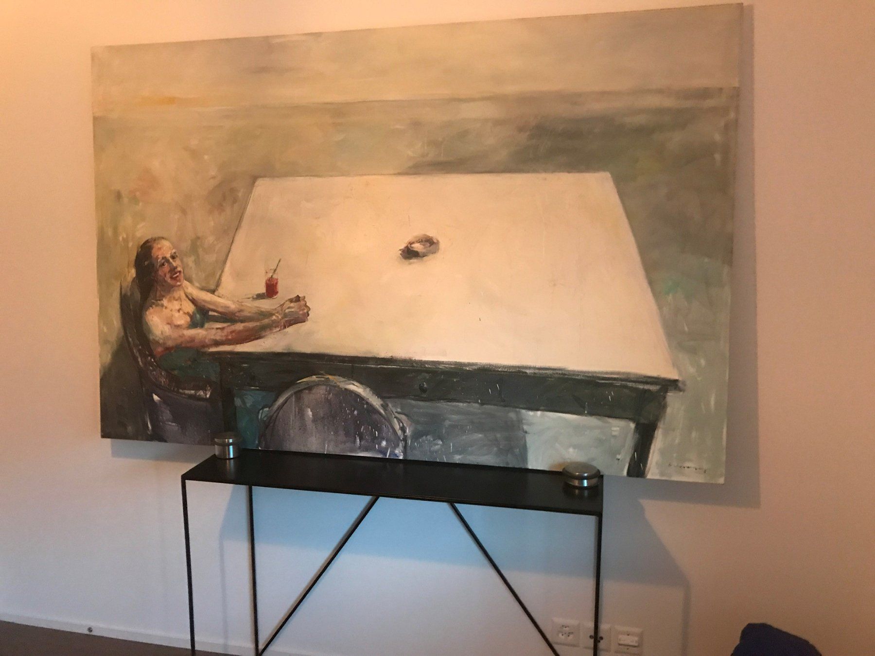 Gemälde: Robert Indermaur, Table lX, 1992, 2.0m x 1.3m, Original – Neu (gemäss Beschreibung) aus Domat Ems von allblack01 1