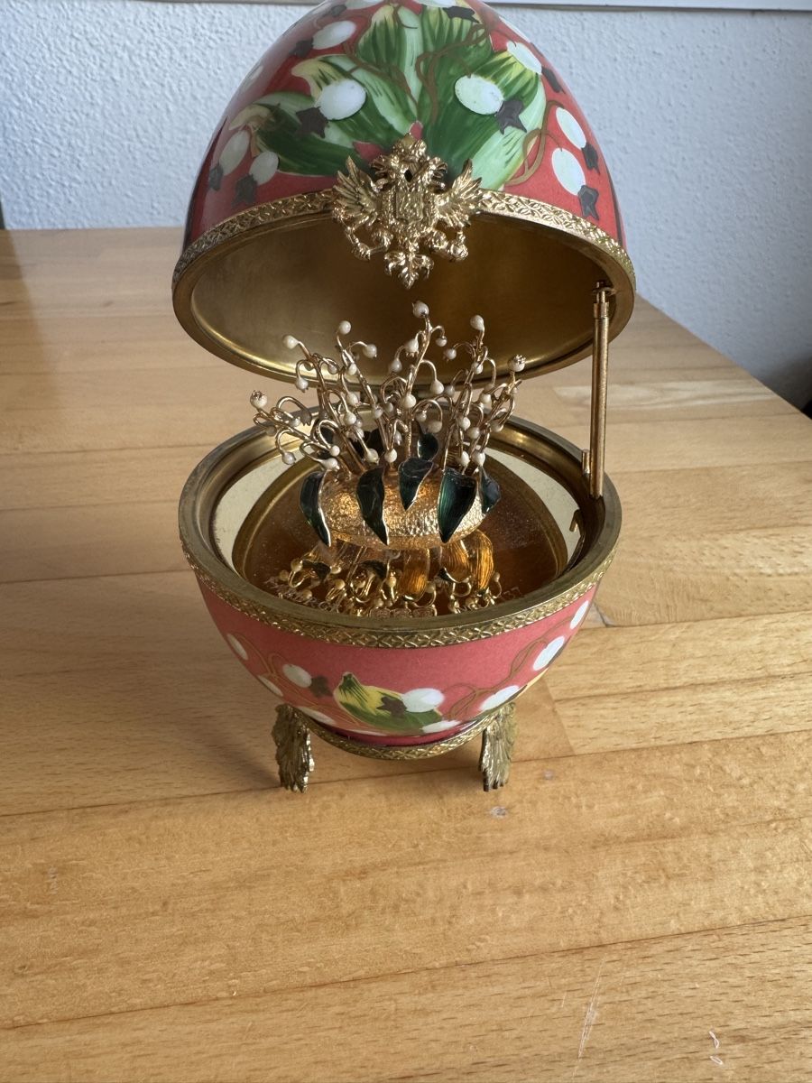 Sculture & Statue: Original Faberge silber Ei – Usato da Rheinfelden venduto da Duras