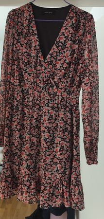 Robe fleurie à manches longues - Taille S