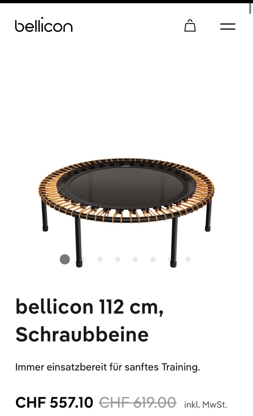 Bellicon Trampoline: bellicon Trampolin orange – Gebraucht aus Rüschlikon von christin500 2