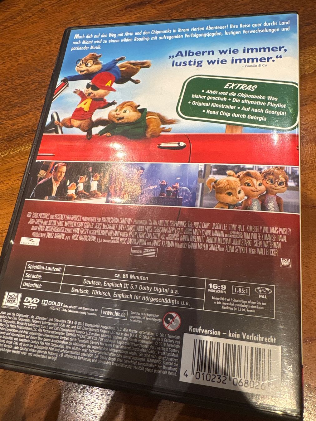 Tutti i DVDs: DVD ALVIN UND DIE CHIPMUNKS – Usato da Andwil SG venduto da schmei 1
