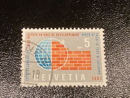 Entwicklungshilfe 375 - 1961 Abart weisse Flecken