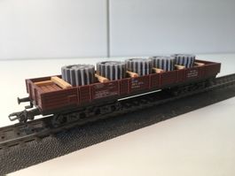 Märklin HO 4473 DB Niederbordwagen mit Ladung / AC