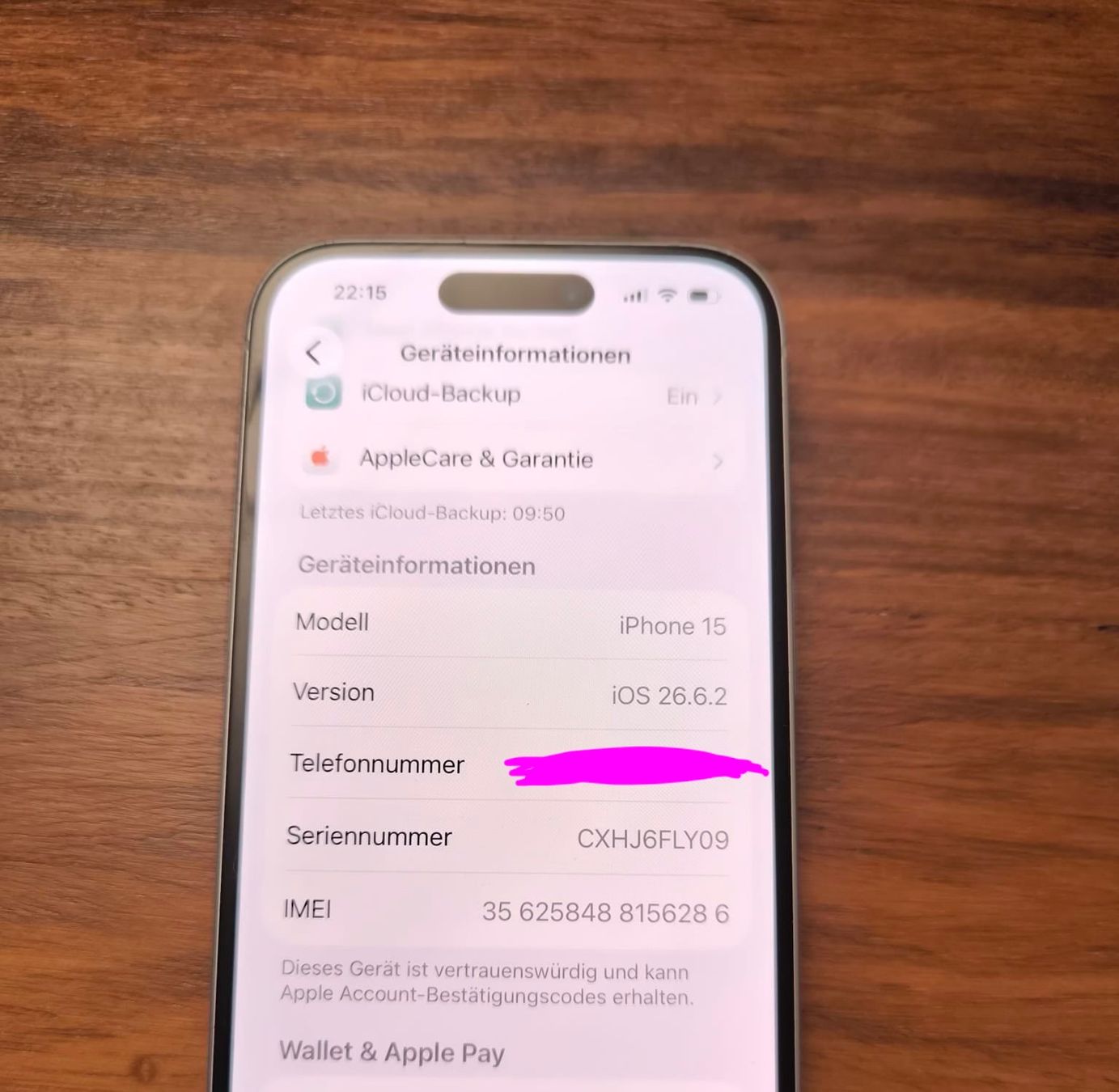 Apple Handys / Smartphones: Iphone 15 – Gebraucht aus St.Gallen von pxmyxw