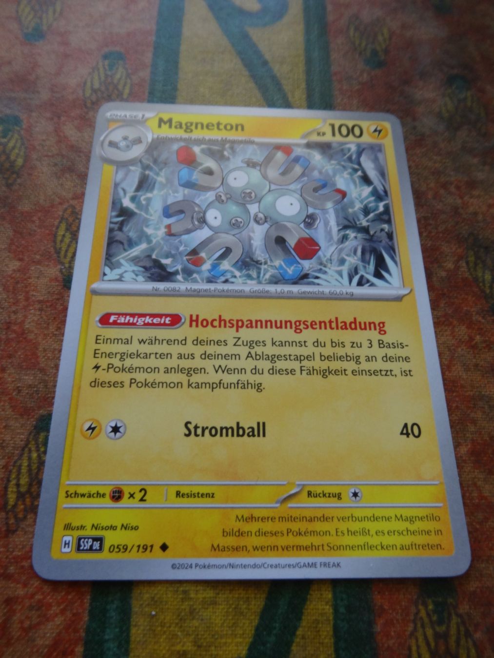 Pokémon Carte collezionabili: POKEMON  Magneton    H  SSP DE  059/191   KP100  2024 – Usato da Romanel-sur-Lausanne venduto da Swift13