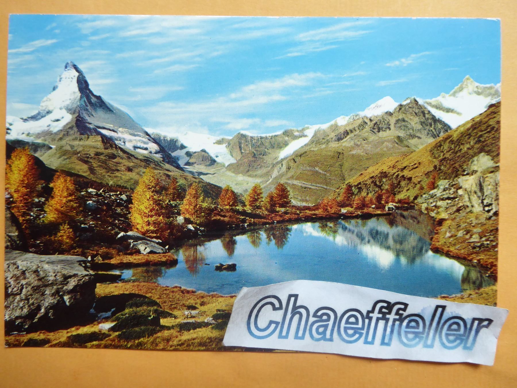 Cartoline postali: cs 378 Zermatt, Grindjisee m. Matterhorn – Nuovo (secondo la descrizione) da Zürich venduto da Chaeffeler
