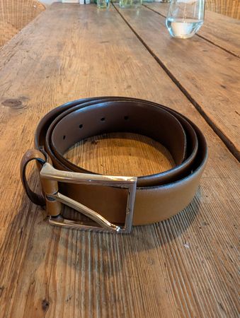 Joop! Ledergürtel, hellbraun, neuwertig, Grösse 90 cm