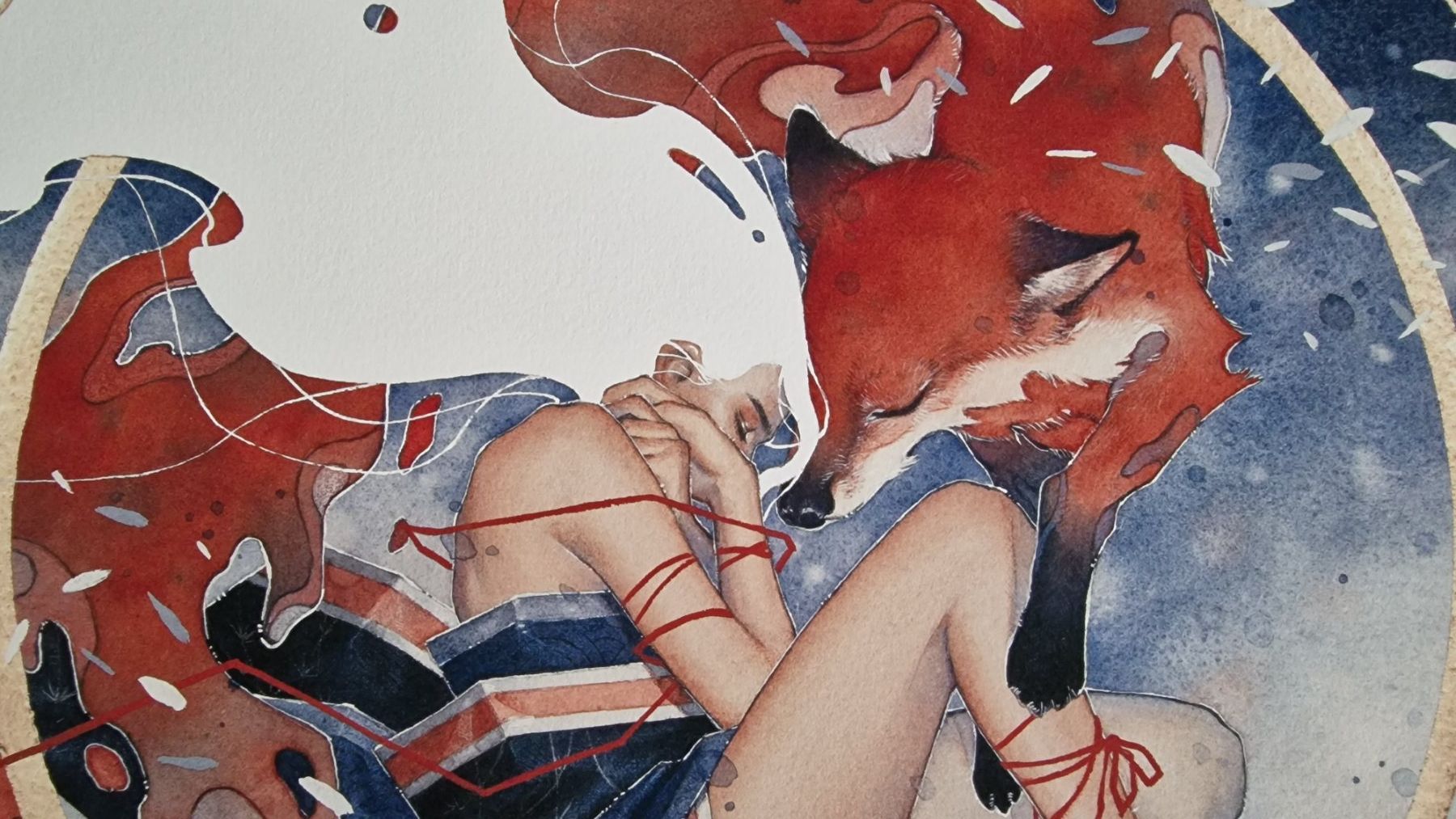 Foto & Immagini: Kelogsloop - A Moment to Rest - Watercolor print – Usato da Zürich venduto da rau_z5ds 1