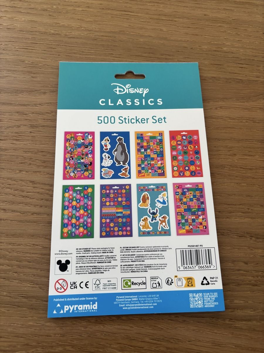 Sticker: Disney Sticker Book 500 Stickers – Nuovo e nell'imballaggio originale da Rüti ZH venduto da lau_5yjf 1