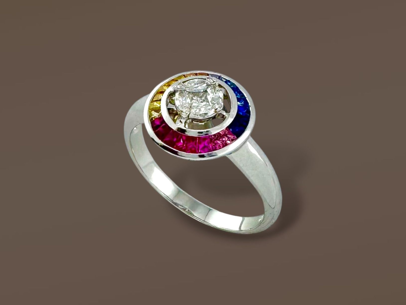 Bagues: Rainbow Saphir - Diamant - Ring – D'occasion à Zuzwil SG par artimmo 3