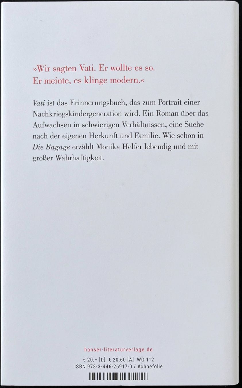 Bücher: Monika Helfer - Vati – Neu (gemäss Beschreibung) aus Bern von  1