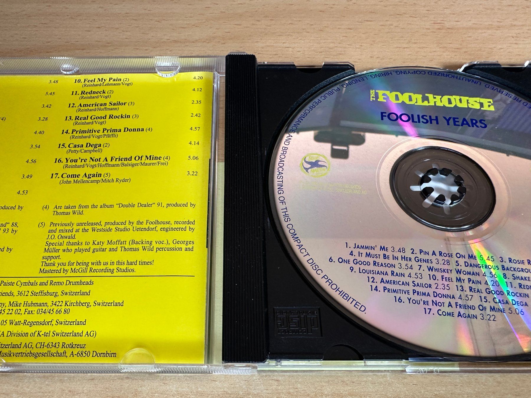 CD: The Foolhouse - Foolish Years – Usato da Rikon im Tösstal venduto da Alpenmutz 2