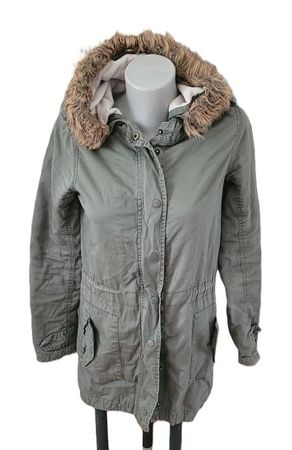 Jacke Gr. S mit Kragen flauschig ZEBRA