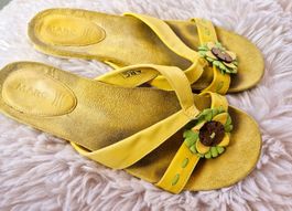 SANDALE SANDALETTEN FLIP FLOP MARC 40 ECHT LEDER SOFTWALK