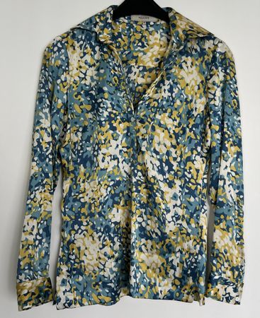 Damen Bluse Fillity gemustert Seidenmix Grössere 36 