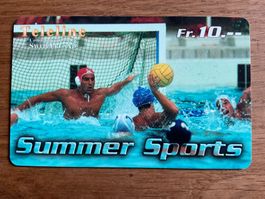 Teleline Telefonkarte Wasserball