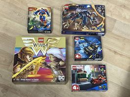 5 Lego Superhelden Sets: Batman, Superman, Hulk, usw