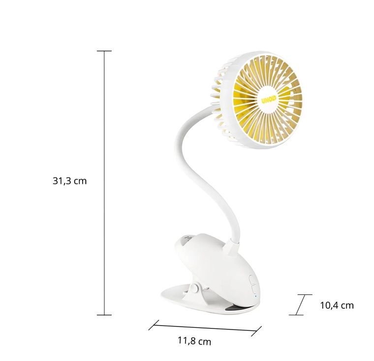 Ventilatori: neuer TISCHVENTILATOR BREEZY CLIP weiss – Nuovo e nell'imballaggio originale da Necker venduto da liq24 1