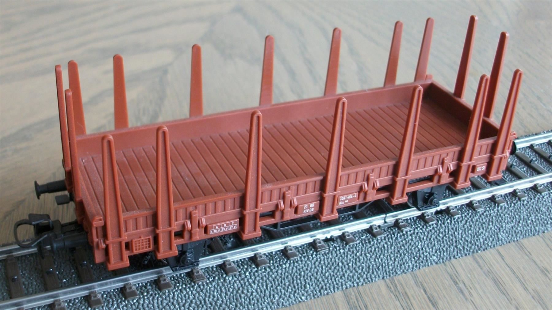 Märklin Modellini di ferrovie: brauner Rungenwagen der DB; fabrikneu – Nuovo (secondo la descrizione) da St. Moritz venduto da Manu7500