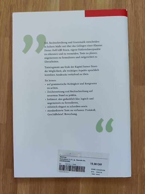 Livres: Deutschbuch Oberstufe, Texte und Methoden, Arbeitsheft – D'occasion à Winterthur par irg_mnp9 1