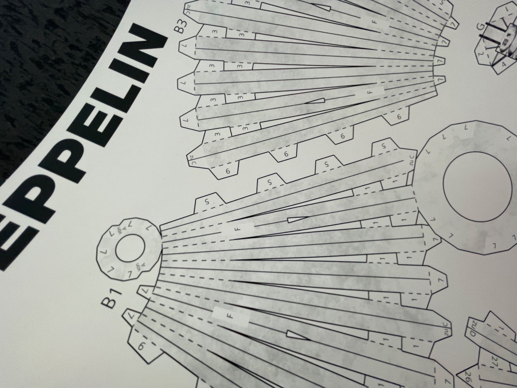 Kit bricolage: Bastelbogen Zeppelin / Luftschiff Hindenburg Nr.328 – Nuovo (secondo la descrizione) da Füllinsdorf venduto da bienli 6