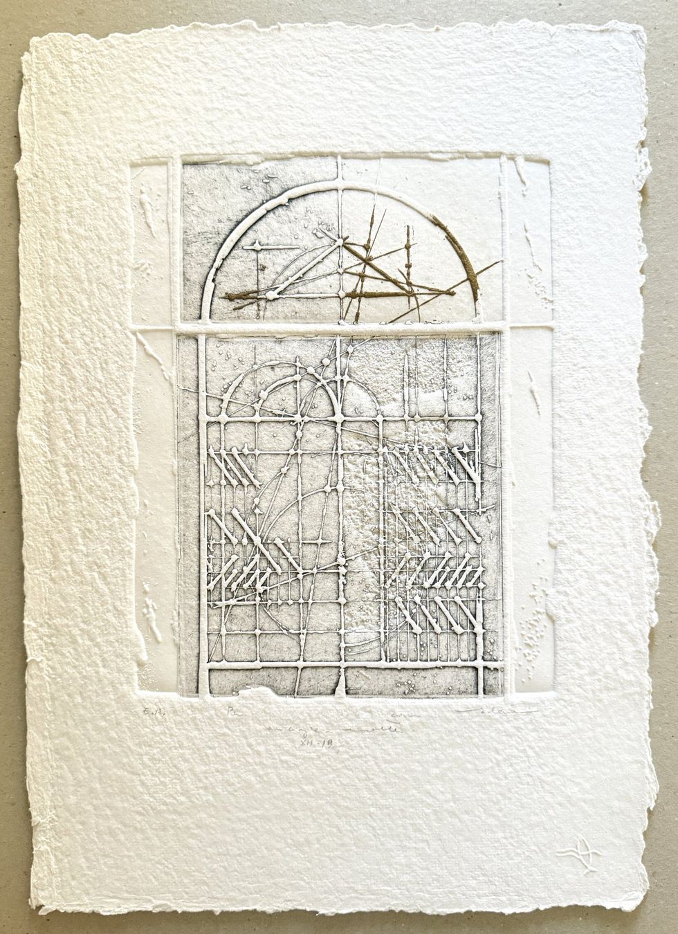 Stiche: WALTER VALENTINI - Das Tor der Zeit - Radierung - 1987 – Neu (gemäss Beschreibung) aus Ponte Tresa von 11GalleriaAlterEgo11 1