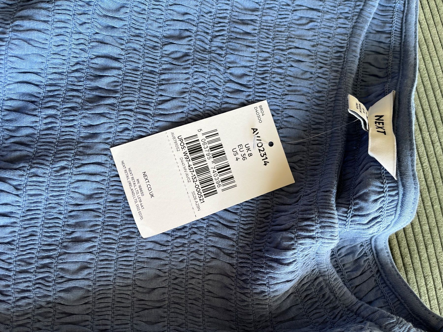Next Top: NEXT langärmiges Top, blau NEU – Nuovo e nell'imballaggio originale da Zürich venduto da nicoli. 1