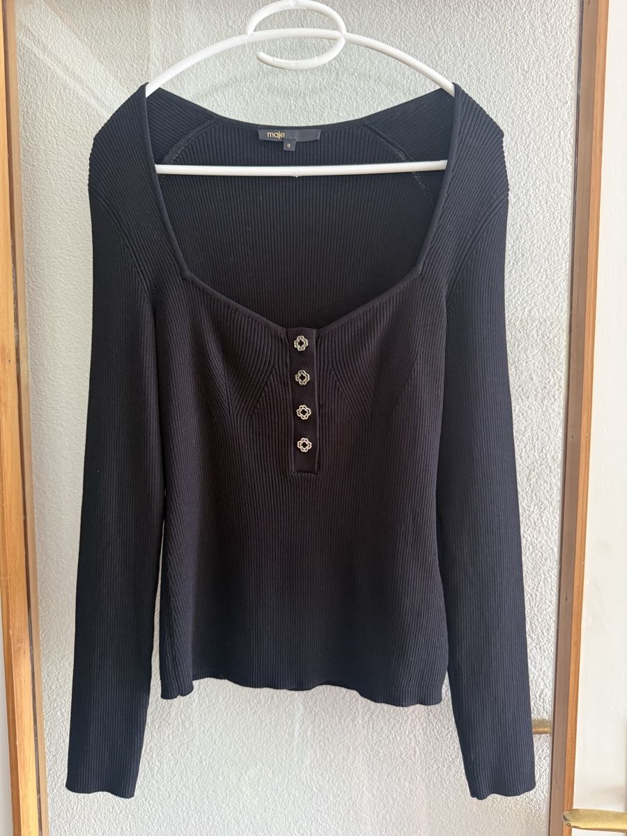 Maje Maglioni & Felpe: NEU Pullover Maje schwarz, Gr.  0 (XS/S) – Nuovo (secondo la descrizione) da Zollikon venduto da brownbear1
