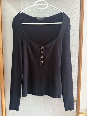 NEU Pullover Maje schwarz, Gr.  0 (XS/S)