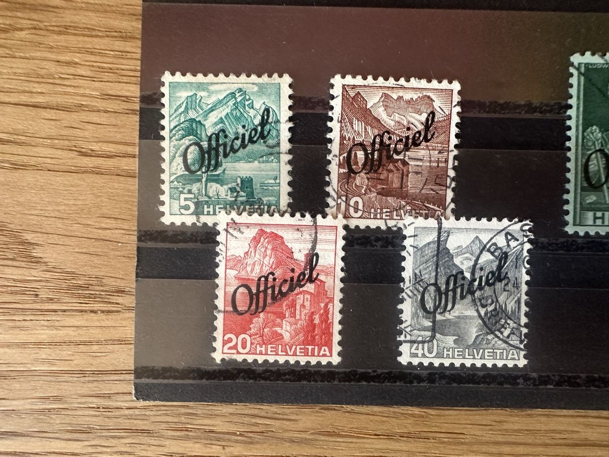 Alle Briefmarken: Schweiz - Verwaltungsmarken o – Gebraucht aus Schmitten / FR von Samsara169 3