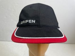 Vintage Y2k Racing Mütze Saab Gripen  Flugzeug Swiss Army