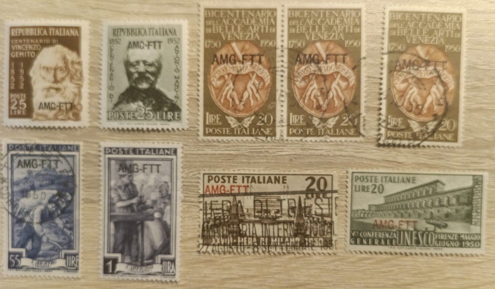 Tutti i francobolli: Lote sellos Italia - Trieste – Usato da Stein am Rhein venduto da tom_fq6v