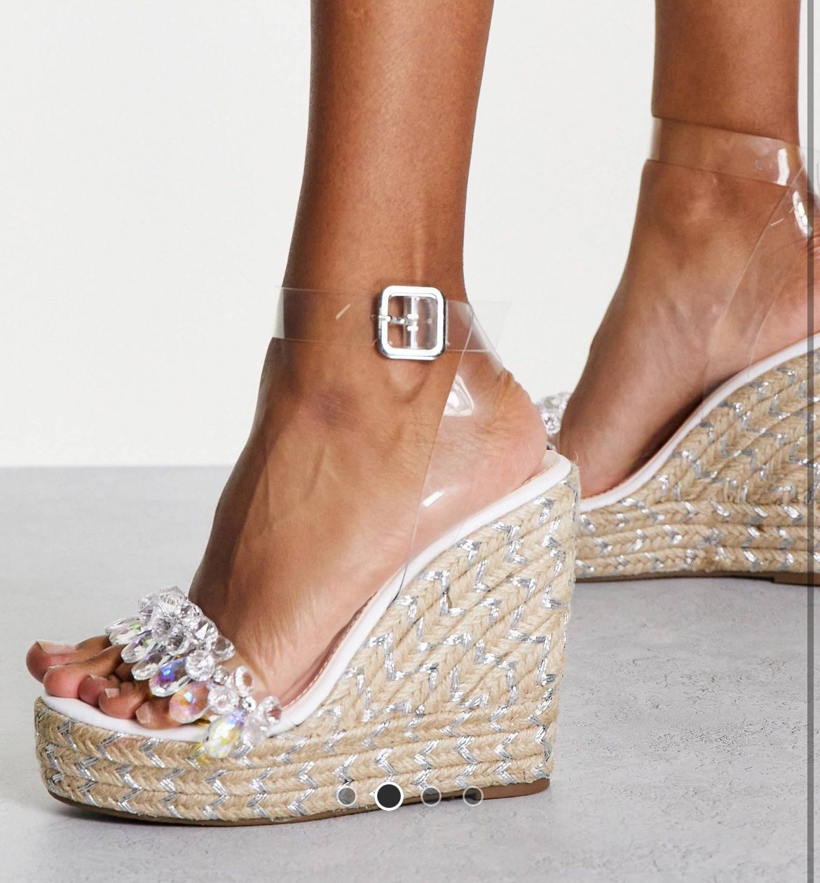 Scarpe da donna: BEBO Keilsandalette/Espadrilles transparent Gr.40-40.5 – Nuovo (secondo la descrizione) da Niederlenz venduto da casita9 2