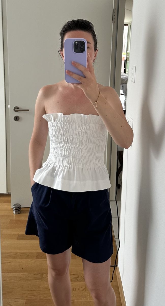 Top: Damen Bandeau Top Weiss S  – Nuovo (secondo la descrizione) da Biel/Bienne venduto da dasher346 2