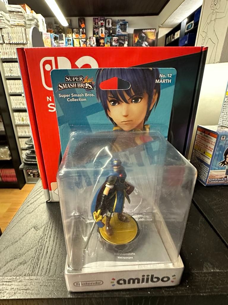 Nintendo Giochi: Nintendo Amiibo Marth Super Smash Bros – Nuovo e nell'imballaggio originale da Giubiasco venduto da Ticinerd