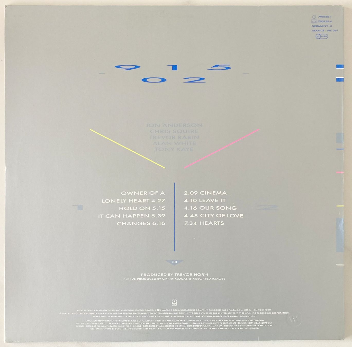 Schallplatten: YES - 90125 – Gebraucht aus Bottens von hotter-than-hell 1