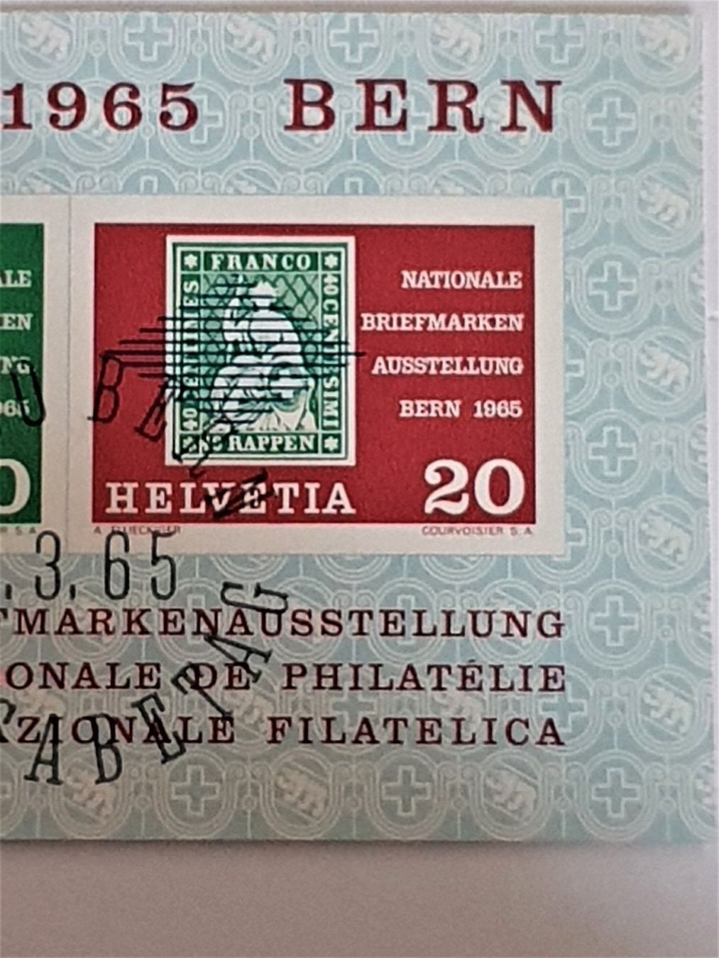 Tutti i francobolli: (86)   1965 Nabra Bern mit ET-Stempel – Usato da Schwarzhäusern venduto da Inot3 1
