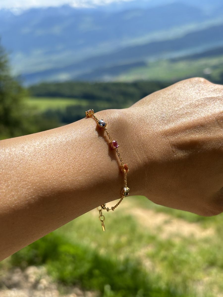 Armbänder & -reifen: Bracelet sapphire with gold 18k – Neu und originalverpackt aus Rapperswil SG von Gemstonebyyo 1