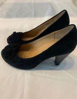 Schwarze Wildleder Pumps