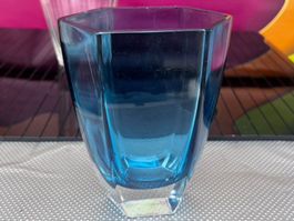 Blaue Art Deco Stil Vase