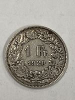 SVIZZERA 1 FR MONETA IN ARGENTO 1928 usata - circolata
