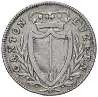 5 Batz Luzern 1814, Rarität nur 20'484 Exemplare