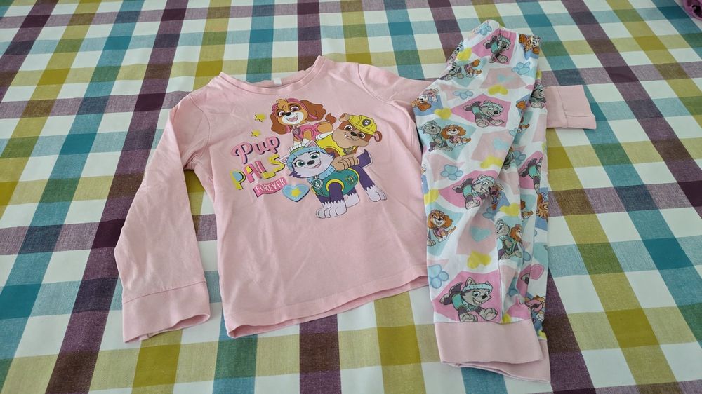 Pyjama Fille Paw Patrol — Skye, Liberty, Everest, Manches Courtes, été, Taille élastique