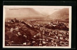 AK Bellinzona, Panorama, 1935