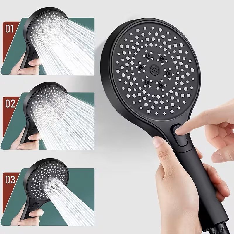 Soffioni doccia: Duschkopf mit 3 Modi, neu, matte Schwarz Optik – Nuovo e nell'imballaggio originale da Roggwil /BE venduto da elegance45 2