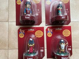 4 Migros Wichtel Hörspielfiguren, neu