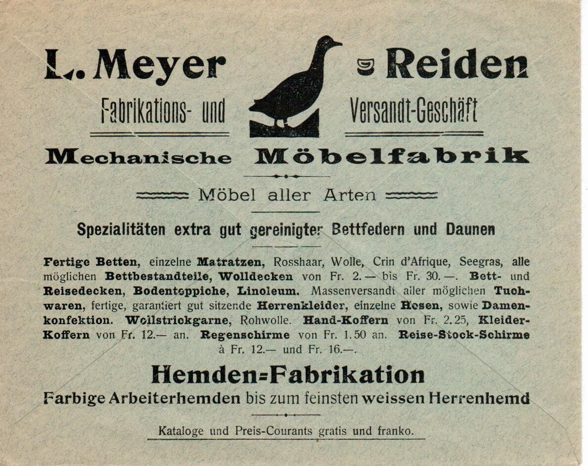 Alle Briefmarken: Ganzsache L. Meyer Reiden – Gebraucht aus Wolhusen von Curver9