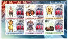 Block "Schmuck. Fabergé-Eier". Burundi